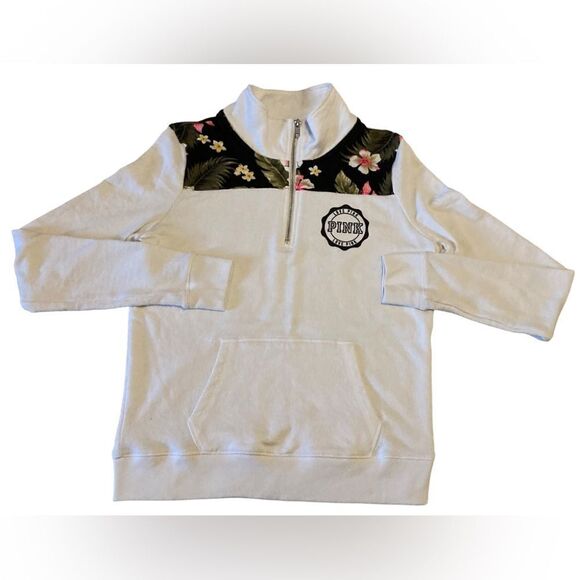 PINK Victoria’s Secret White Sweatshirt Small - Picture 1 of 7